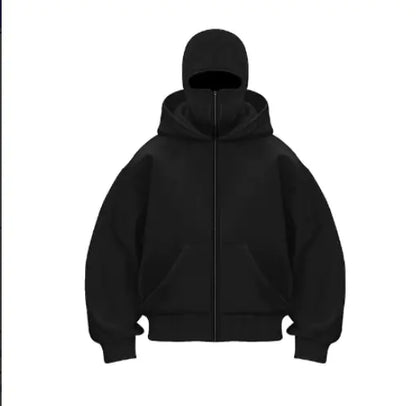 Fleece-lined Double Hood Sweater